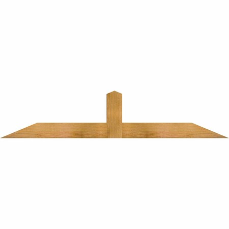 Ekena Millwork Portland Rough Sawn Timber Gable Bracket, Western Red Cedar, 60"W x 12"H x 4"D x 4"F, 5/12 Pitch GBW060X12X0404POR00RWR